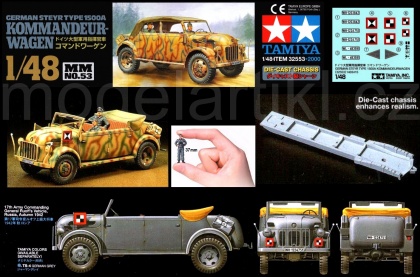 German Steyr Type1500A Kommandeurwagen, 1:48, 001/32553