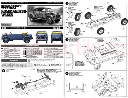 German Steyr Type1500A Kommandeurwagen, 1:48, 001/32553