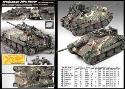 Jagdpanzer 38(t) Hetzer Late Production, 1:35, 002/13230