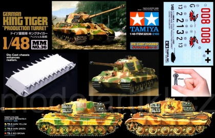 King Tiger Production Turret, 1:48, 001/32536