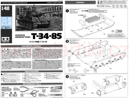 T34/85 Russian Medium Tank, 1:48, 001/32599