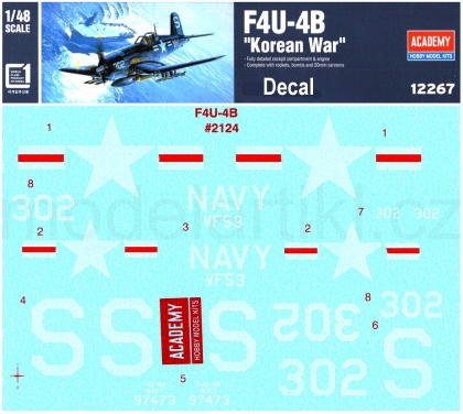 F4U-4B Corsair Korean War, 1:48, 002/12267