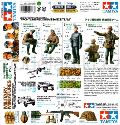 German Panzer Division Front Line Reconnaisance Team, 1:35, 001/35253