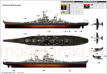 USS Missouri BB-63, 1:200, 005/03705