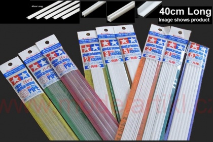 Plastic Beams White 5mm PIPE 40cm (5pcs.), 001/70220
