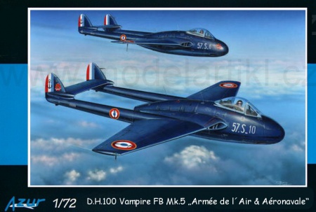 D.H.100 Vampire FB Mk.5 Armée de l´Air & Aéronavale, 1:72, 011/A117