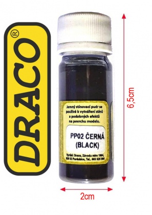 Patinovací pigment - černý (Black) 10ml, 087/PP02