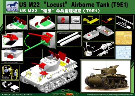 US M22 Locust Airborne Tank (T9E1), 1:35, 062/CB35162