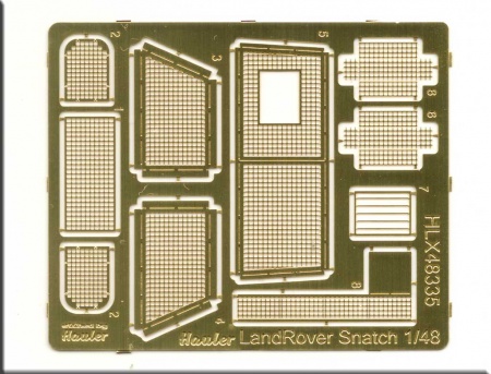 Land Rover Snatch grills/mesh (Airfix), 1:48, 039/HLX48335
