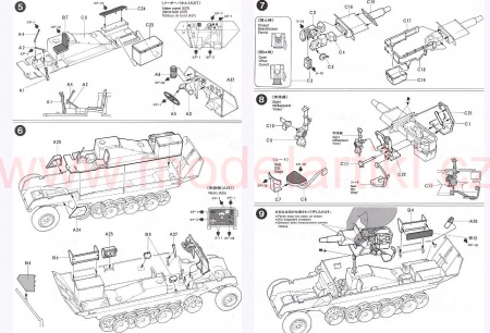 German Sd.Kfz. 251/9 Ausf.D Kanonenwagen, 1:35, 001/35147