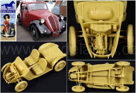 Italian Light Civilian Car (Hard Top) w/Lady & Girl w/Dog, 1:35, 062/CB35167