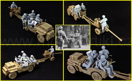 6 Pdr Anti-Tank Gun (Airborne) With 1/4 Ton Truck & Crew, 1:35, 062/CB35170