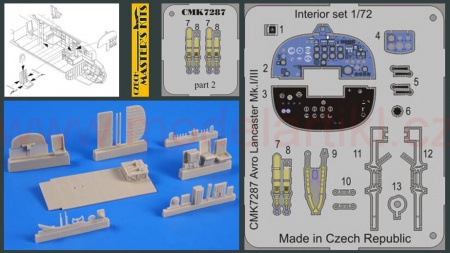 Avro Lancaster Mk.I/III – Interior set for Airfix, 1:72, 046/7287