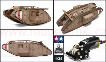 British Tank Mark IV Male (w/Single Motor), 1:35, 001/30057