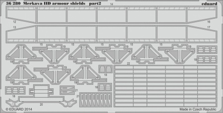 Merkava IID armour shields (1:35 Academy), 1:35, 003/36280