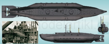 British HMS X Craft Submarine, 1:35, 083/63504