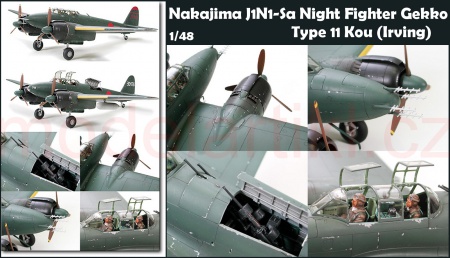 Nakajima J1N1-Sa Night Fighter Gekko Type 11 Kou (Irving), 1:48, 001/61093