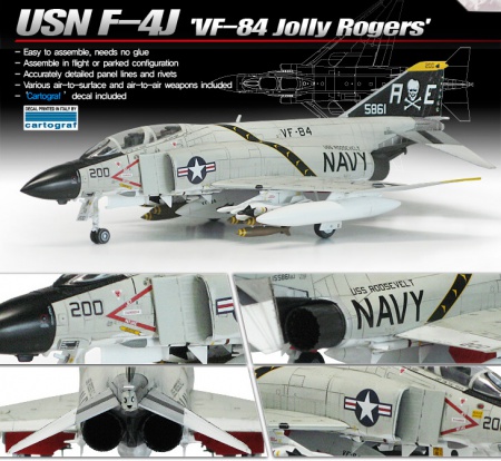 USN F-4J VF-84 Jolly Rogers, 1:72, 002/12529