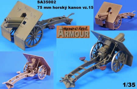 75mm horský kanón vz.15, 1:35, 012/SA35002