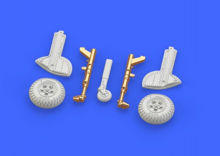 Spitfire Mk.IX legs BRONZE w/ 5 spoke wheels, pattern (1:72 Eduard), 1:72, 003/672136