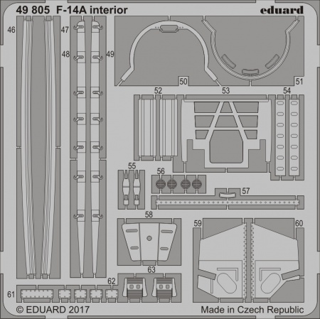 F-14A interior (1:48 Tamiya), 1:48, 003/49805