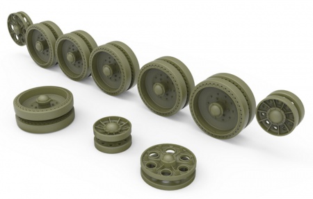 T-34 Wheels Set. 1942-43 Series, 1:35, 089/35239