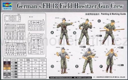German s.FH 18 Field Howitzer Gun Crew, 1:35, 005/00425