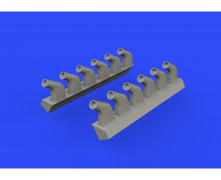 P-51D exhaust stacks (1:48 Airfix), 1:48, 003/648336