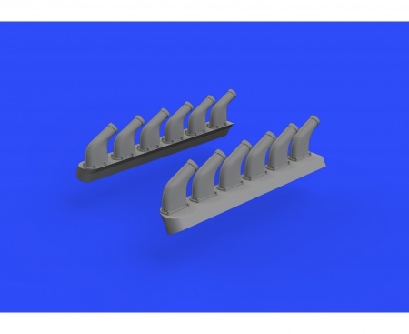 P-51D exhaust stacks (1:48 Airfix), 1:48, 003/648336