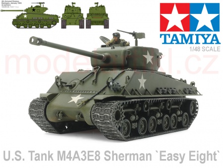 U.S. Tank M4A3E8 Sherman Easy Eight, 1:48, 001/32595