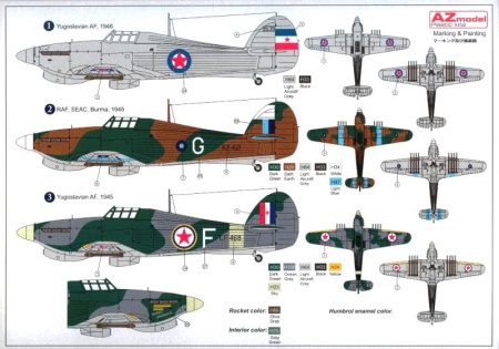 Hawker Hurricane Mk.IV/w Rockets, 1:72, 052/AZ7389