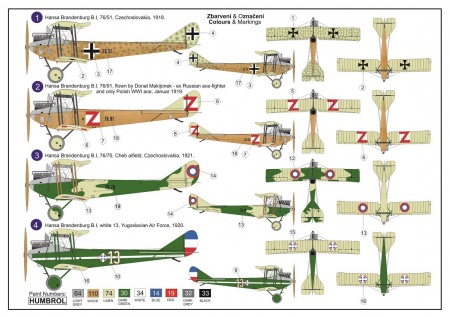 Hansa Brandenburg B.I serie 76, 1:72, 052/AZ7606