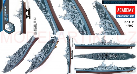 USS Missouri BB-63, 1:400, 002/14401