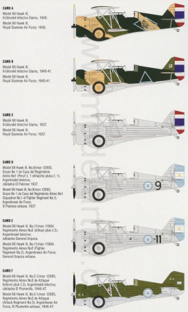 Model 68 Hawk III (Over Siam and Argentina), 1:72, 012/SH72256