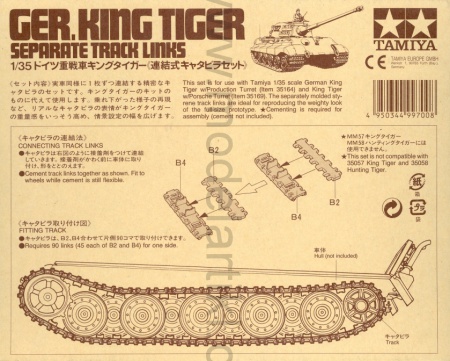 King Tiger Separate Track Links, 1:35, 001/35165