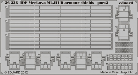 IDF Merkava Mk. IIID armour shields (1:35 Hobby Boss), 1:35, 003/36238