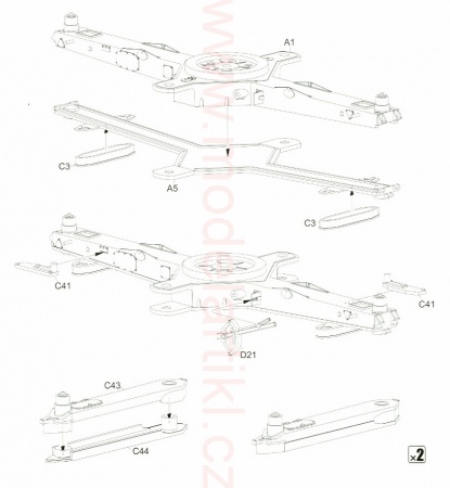 Krupp 12.8cm Pak44, 1:35, 063/L3526