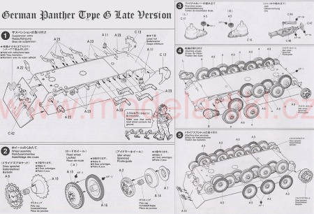 German Panther Type G Late Version, 1:35, 001/35176