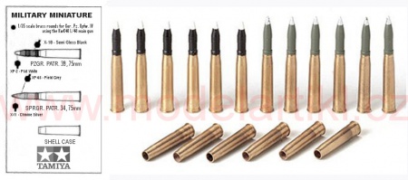 Pz.Kpfw. IV Brass Projectiles (75mm L48 KwK40) 1/35 Scale, 1:35, 001/35182