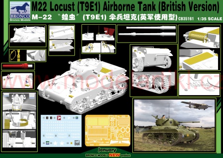 M22 Locust (T9E1) Airborne Tank (British Version), 1:35, 062/CB35161