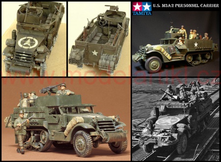U.S.Armoured Personnel Carrier M3A2 Half Track, 1:35, 001/35070